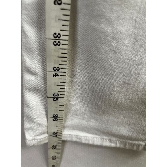 Eddie Bauer Womens Stretch Slightly Curvy Straight Leg Jeans Size 4 White NWT - Picture 10 of 13